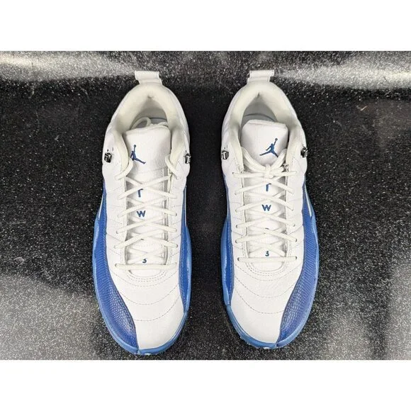 Nike Air Jordan XII Low White French Blue DH4120-101 Men's Size 8 NEW